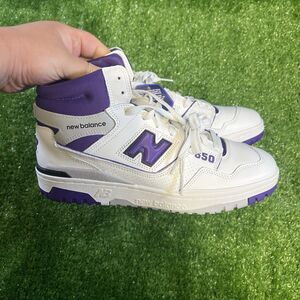 Mens New Balance 650R White Interstellar Purple Basketball Sneakers Shoes Sz 9.5